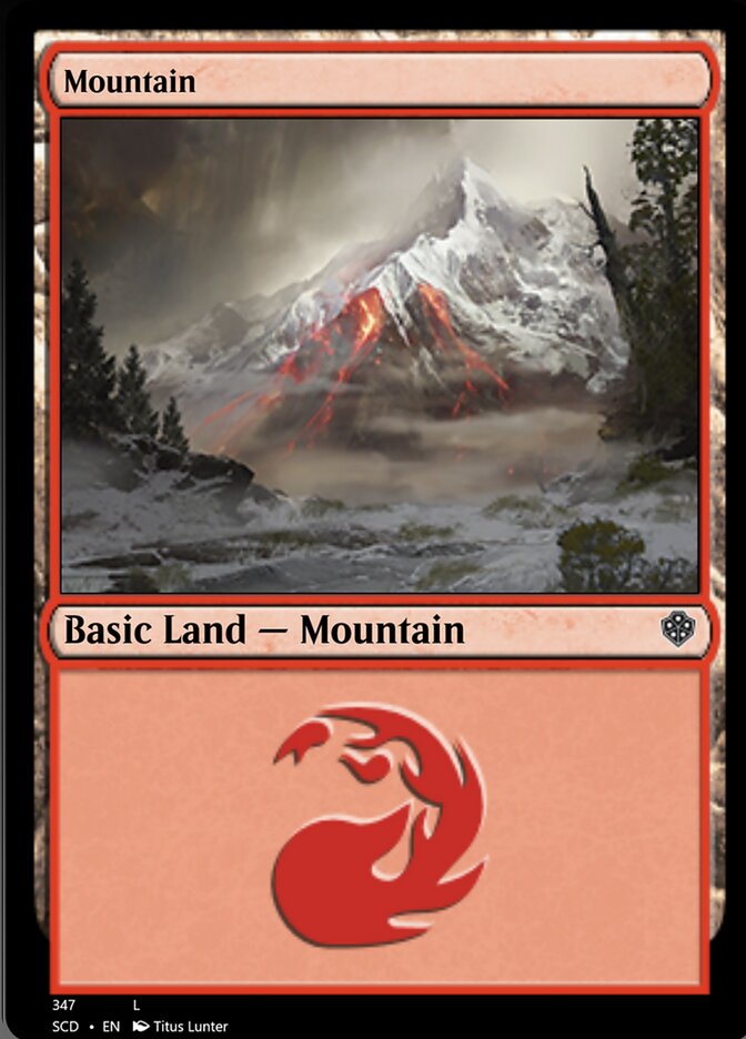 Mountain (347) [Starter Commander Decks] | Dumpster Cat Games