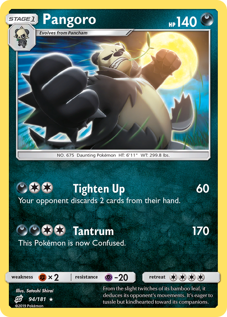 Pangoro (94/181) [Sun & Moon: Team Up] | Dumpster Cat Games