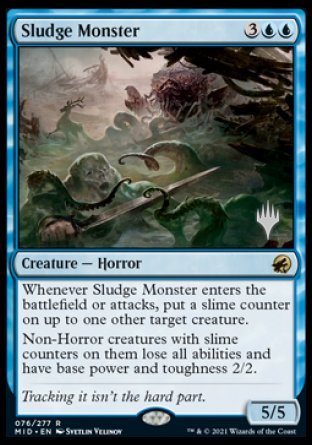 Sludge Monster (Promo Pack) [Innistrad: Midnight Hunt Promos] | Dumpster Cat Games