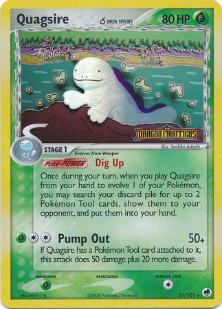 Quagsire (21/101) (Delta Species) (Stamped) [EX: Dragon Frontiers] | Dumpster Cat Games