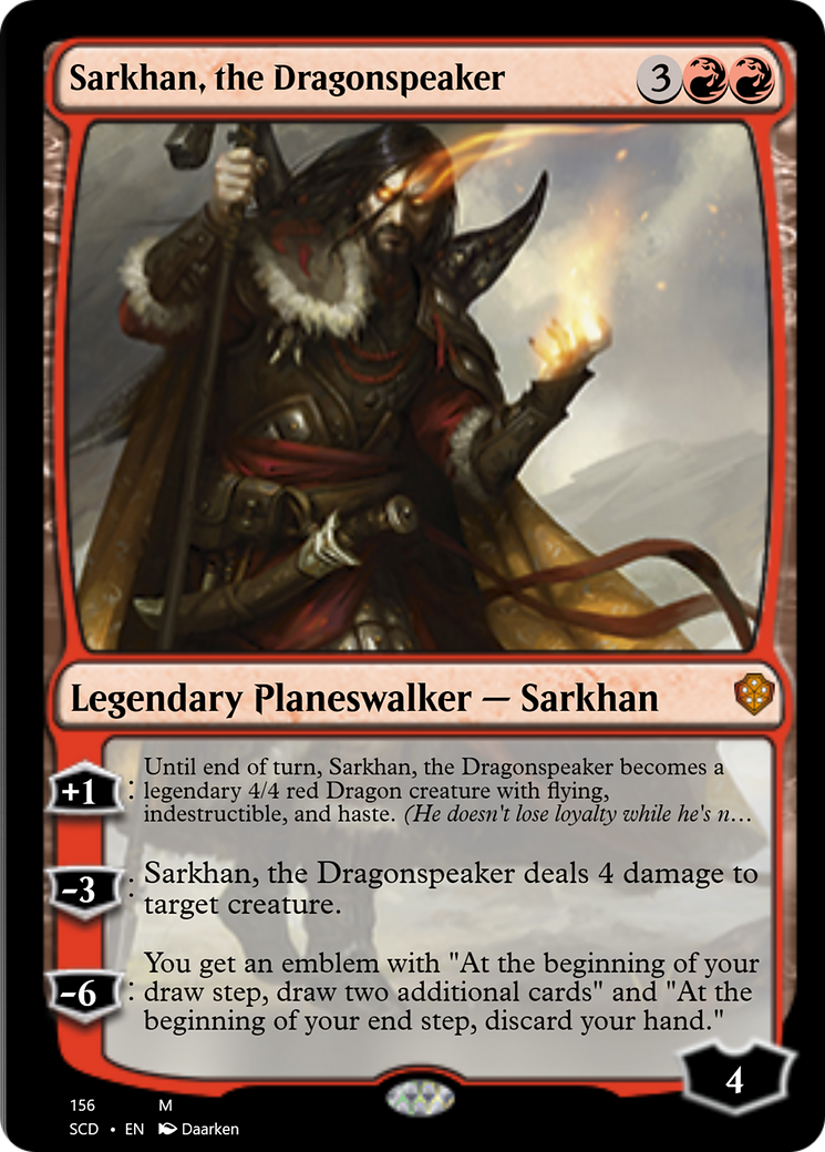 Sarkhan, the Dragonspeaker [Starter Commander Decks] | Dumpster Cat Games