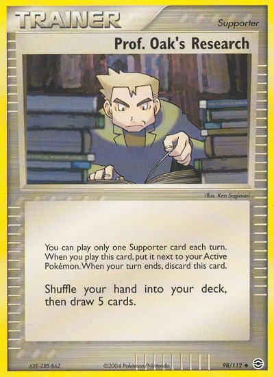 Prof. Oak's Research (98/112) [EX: FireRed & LeafGreen] | Dumpster Cat Games