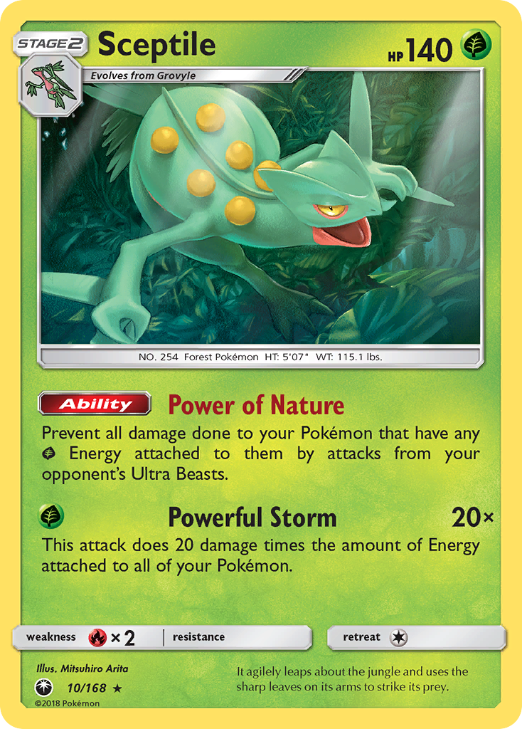 Sceptile (10/168) [Sun & Moon: Celestial Storm] | Dumpster Cat Games