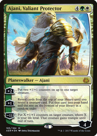 Ajani, Valiant Protector [Aether Revolt] | Dumpster Cat Games