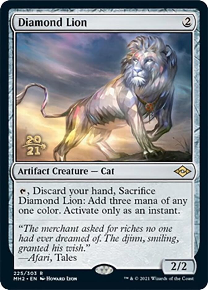 Diamond Lion [Modern Horizons 2 Prerelease Promos] | Dumpster Cat Games