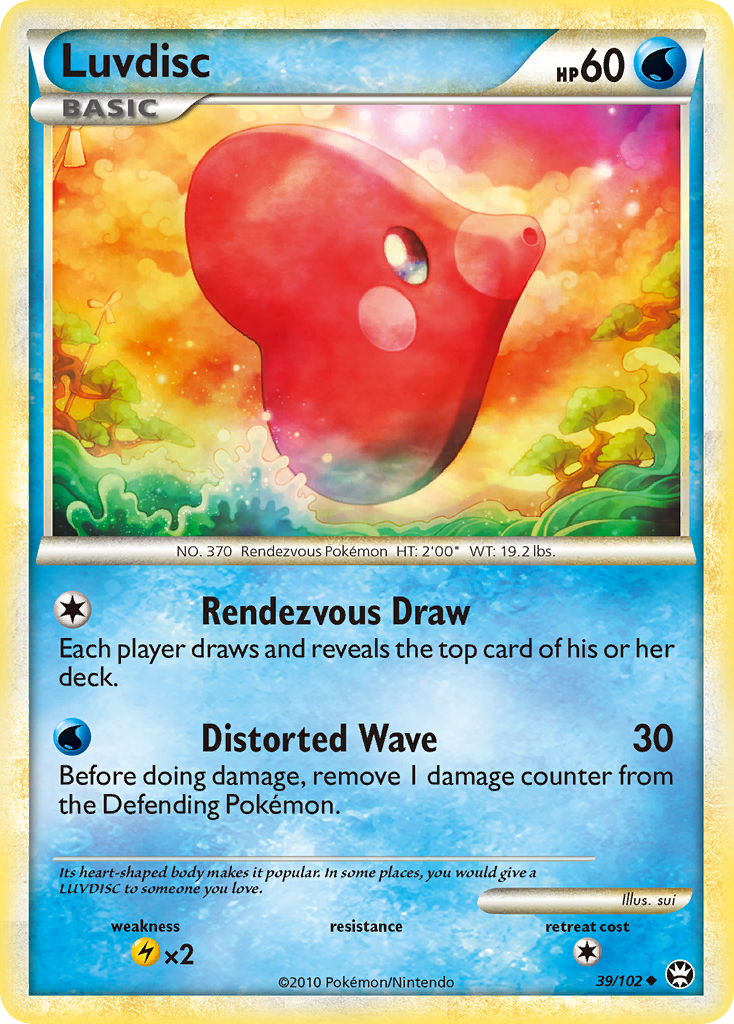 Luvdisc (39/102) [HeartGold & SoulSilver: Triumphant] | Dumpster Cat Games