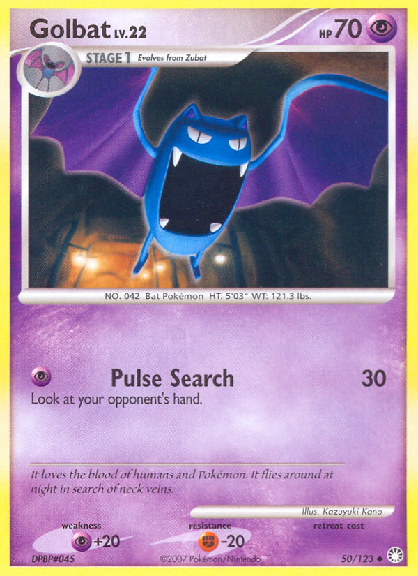 Golbat (50/123) [Diamond & Pearl: Mysterious Treasures] | Dumpster Cat Games