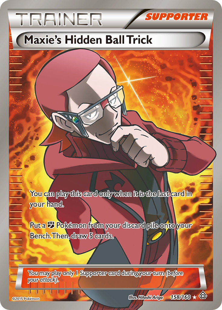 Maxie's Hidden Ball Trick (158/160) [XY: Primal Clash] | Dumpster Cat Games