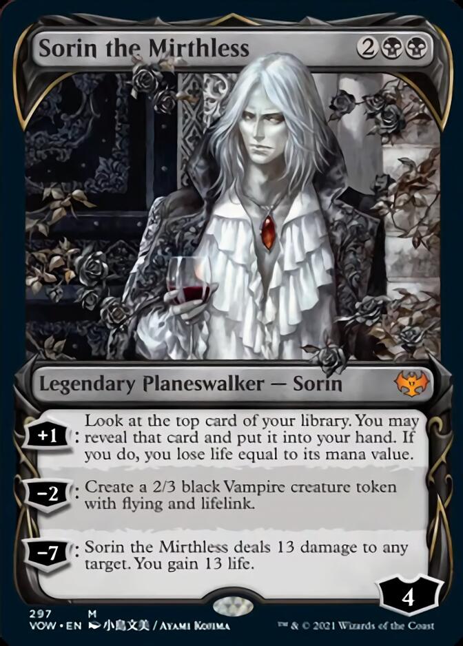 Sorin the Mirthless (Showcase Fang Frame) [Innistrad: Crimson Vow] | Dumpster Cat Games