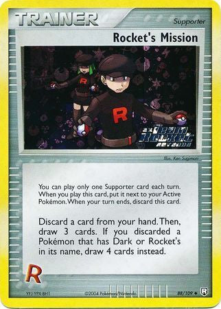 Rocket's Mission (88/109) (Stamped) [EX: Team Rocket Returns] | Dumpster Cat Games