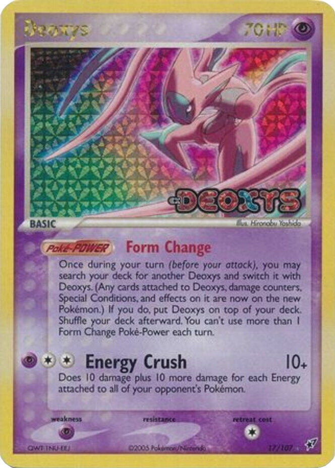 Deoxys (17/107) (Stamped) [EX: Deoxys] | Dumpster Cat Games