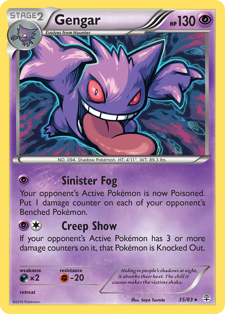 Gengar (35/83) [XY: Generations] | Dumpster Cat Games