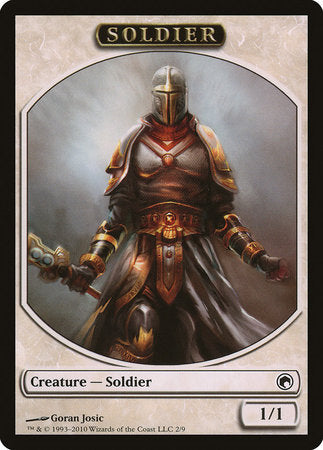 Soldier Token [Scars of Mirrodin Tokens] | Dumpster Cat Games