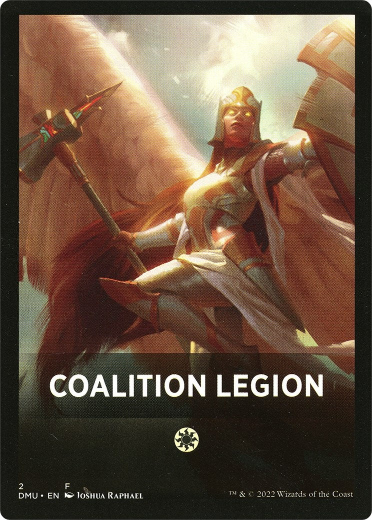 Coalition Legion Theme Card [Dominaria United Tokens] | Dumpster Cat Games