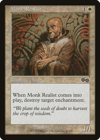 Monk Realist [Urza's Saga] | Dumpster Cat Games