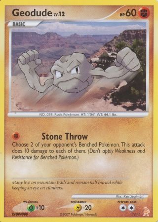 Geodude (1/11) [Diamond & Pearl: Trainer Kit - Lucario] | Dumpster Cat Games