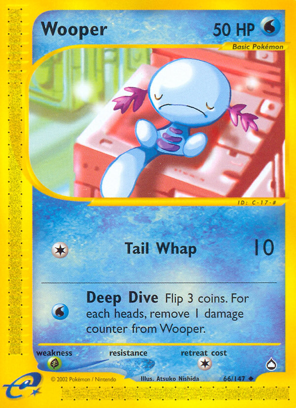 Wooper (66/147) [Aquapolis] | Dumpster Cat Games