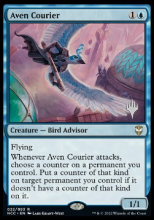 Aven Courier (Promo Pack) [Streets of New Capenna Commander Promos] | Dumpster Cat Games