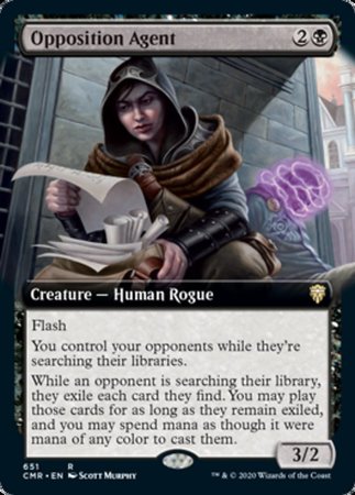 Opposition Agent (Extended Art) [Commander Legends] | Dumpster Cat Games