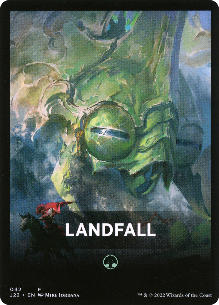 Landfall Theme Card [Jumpstart 2022 Front Cards] | Dumpster Cat Games