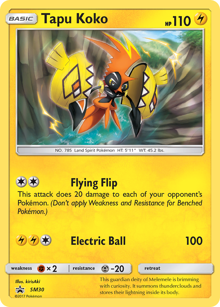 Tapu Koko (SM30) [Sun & Moon: Black Star Promos] | Dumpster Cat Games