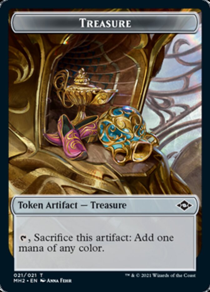 Treasure Token (#21) [Modern Horizons 2 Tokens] | Dumpster Cat Games