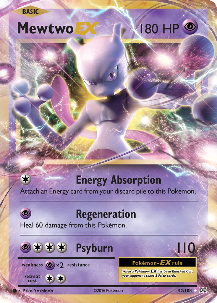 Mewtwo EX (52/108) [XY: Evolutions] | Dumpster Cat Games