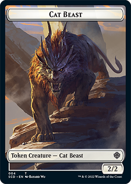 Insect // Cat Beast Double-Sided Token [Starter Commander Decks] | Dumpster Cat Games