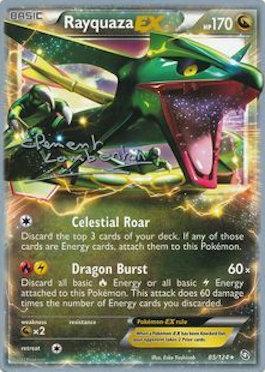 Rayquaza EX (85/124) (Anguille Sous Roche - Clement Lamberton) [World Championships 2013] | Dumpster Cat Games