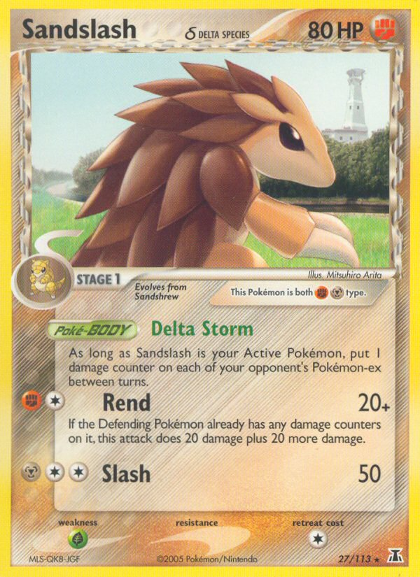 Sandslash (27/113) (Delta Species) [EX: Delta Species] | Dumpster Cat Games