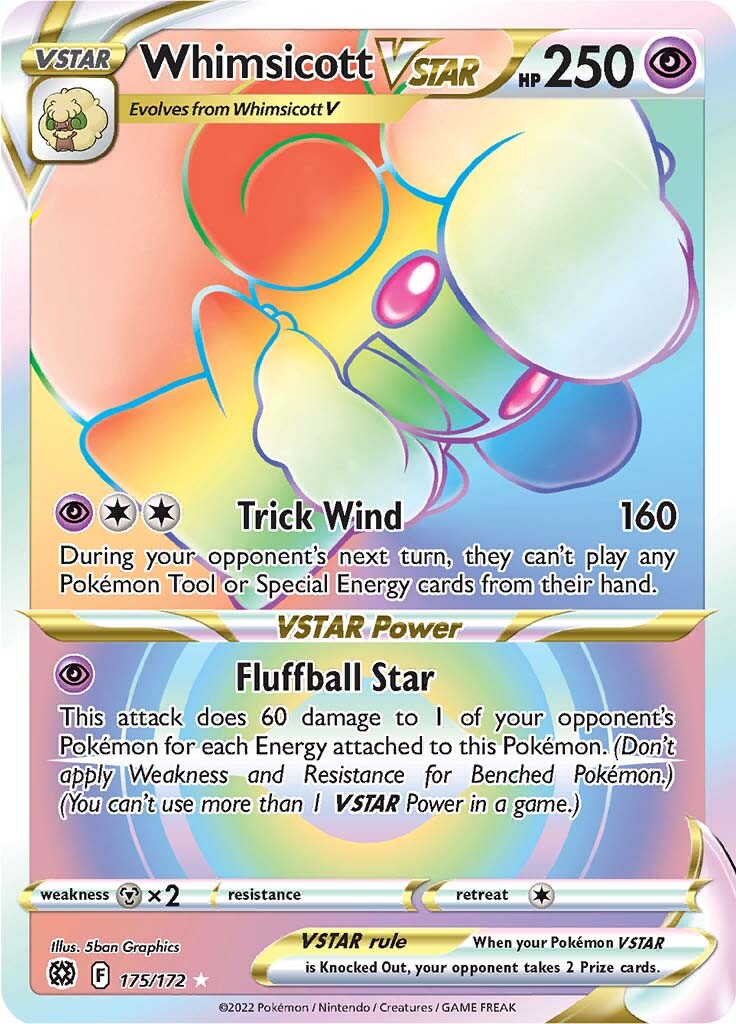 Whimsicott VSTAR (175/172) [Sword & Shield: Brilliant Stars] | Dumpster Cat Games