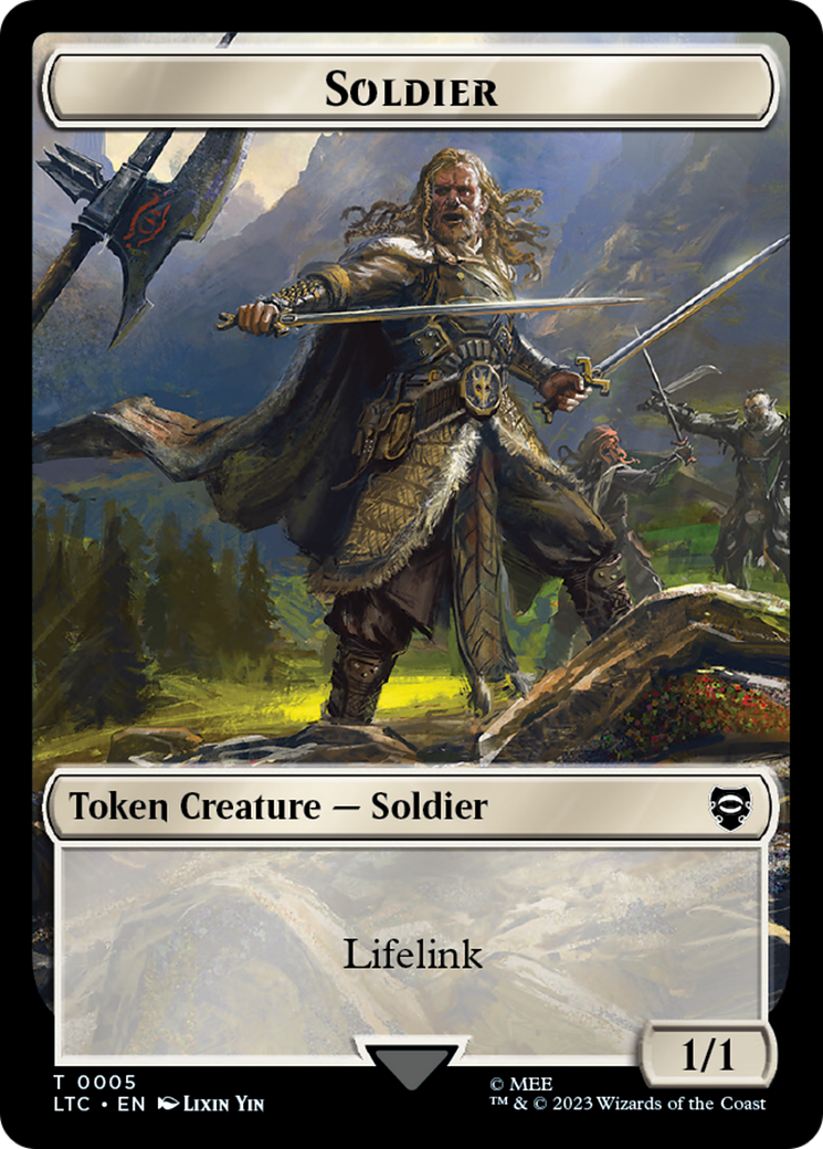 Soldier // Food Token [The Lord of the Rings: Tales of Middle-Earth Commander Tokens] | Dumpster Cat Games