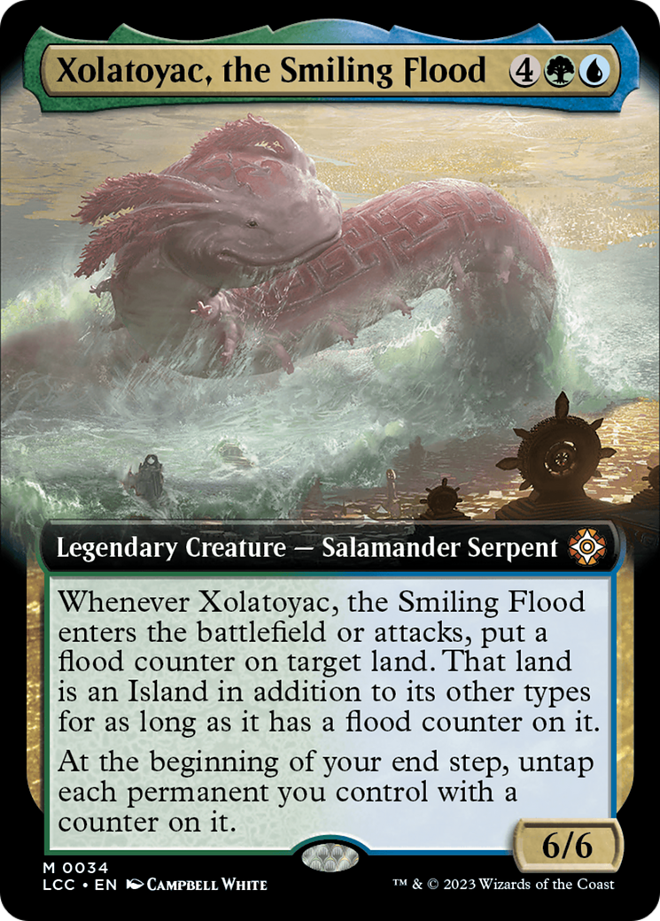 Xolatoyac, the Smiling Flood (Extended Art) [The Lost Caverns of Ixalan Commander] | Dumpster Cat Games