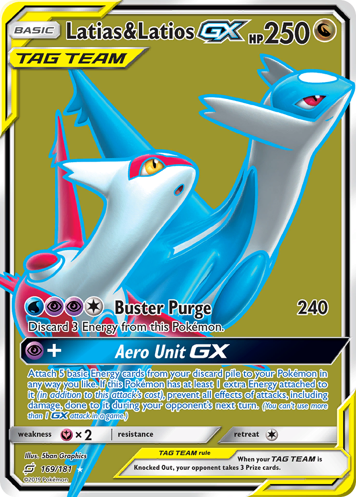 Latias & Latios GX (169/181) [Sun & Moon: Team Up] | Dumpster Cat Games