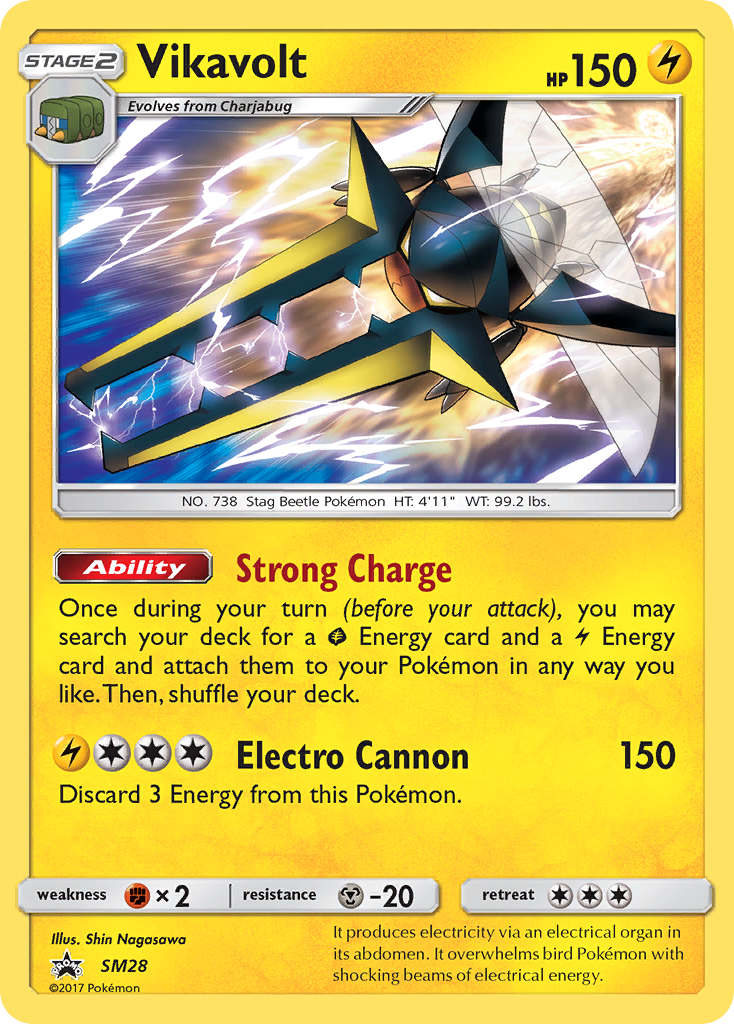 Vikavolt (SM28) [Sun & Moon: Black Star Promos] | Dumpster Cat Games