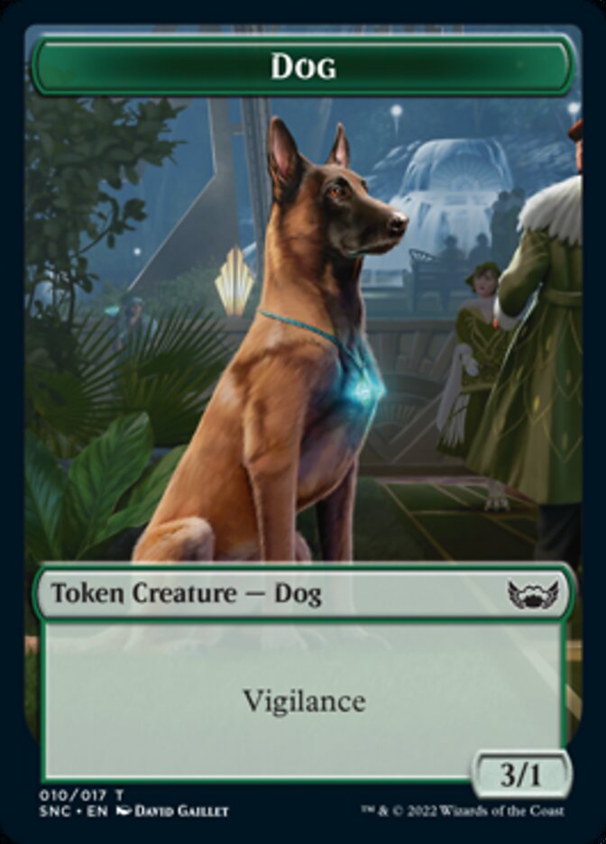 Dog Token [Streets of New Capenna Tokens] | Dumpster Cat Games