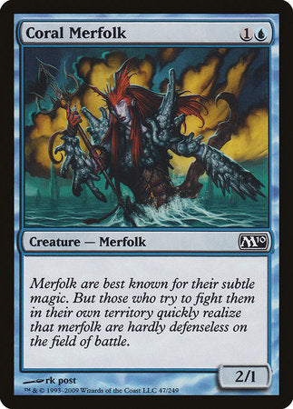 Coral Merfolk [Magic 2010] | Dumpster Cat Games