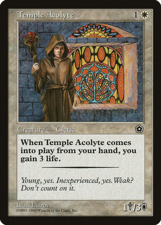 Temple Acolyte [Portal Second Age] | Dumpster Cat Games