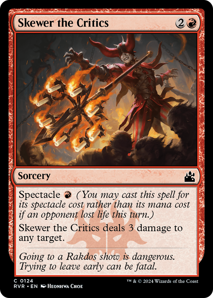 Skewer the Critics [Ravnica Remastered] | Dumpster Cat Games