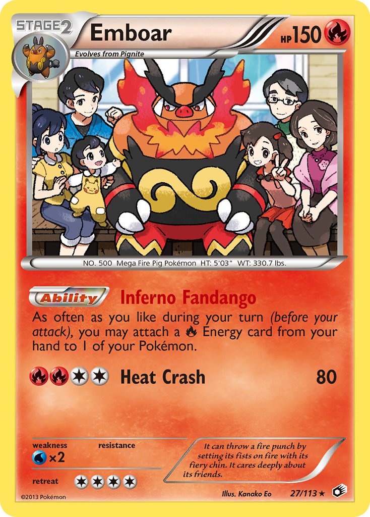 Emboar (27/113) [Black & White: Legendary Treasures] | Dumpster Cat Games