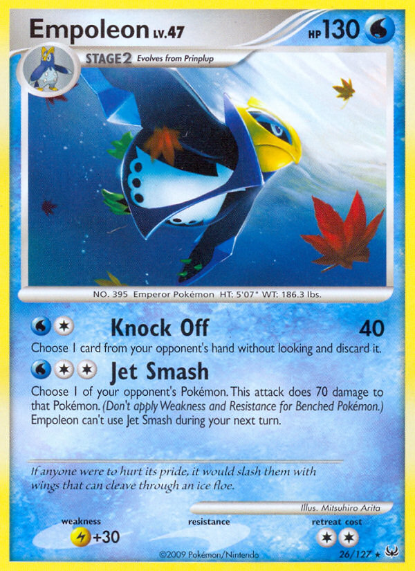 Empoleon (26/127) [Platinum: Base Set] | Dumpster Cat Games