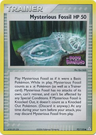 Mysterious Fossil (92/110) (Stamped) [EX: Holon Phantoms] | Dumpster Cat Games