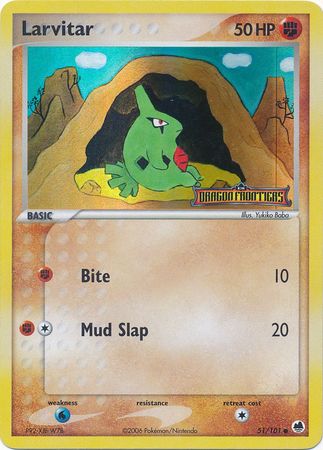 Larvitar (51/101) (Stamped) [EX: Dragon Frontiers] | Dumpster Cat Games