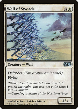 Wall of Swords [Magic 2014] | Dumpster Cat Games