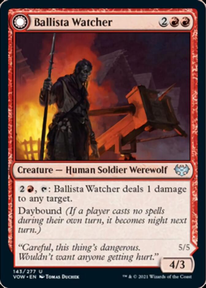 Ballista Watcher // Ballista Wielder [Innistrad: Crimson Vow] | Dumpster Cat Games