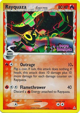 Rayquaza (26/110) (Delta Species) (Stamped) [EX: Holon Phantoms] | Dumpster Cat Games