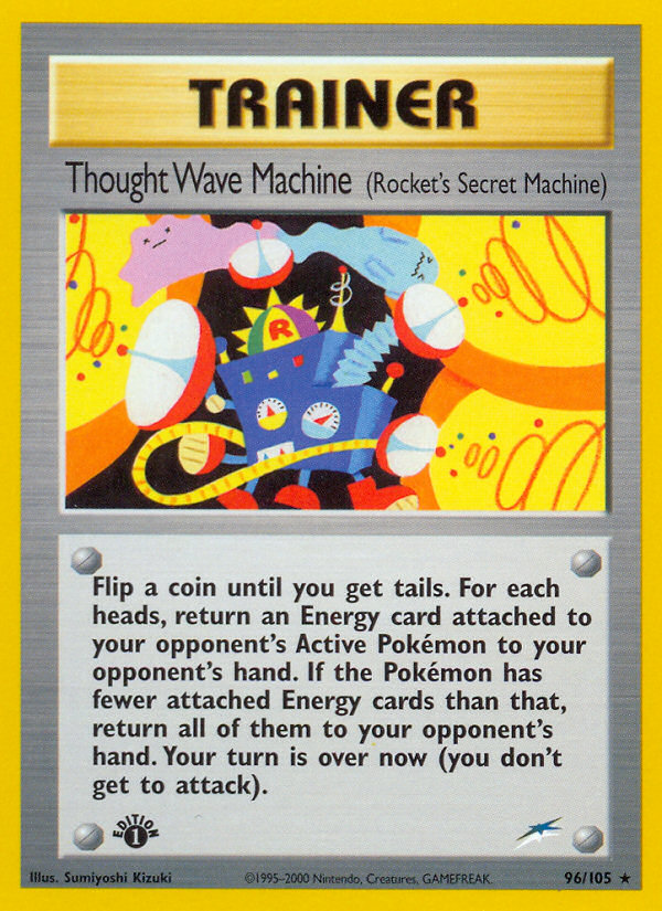 Thought Wave Machine (96/105) (Rocket's Secret Machine) [Neo Destiny 1st Edition] | Dumpster Cat Games