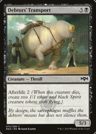 Debtors' Transport [Ravnica Allegiance] | Dumpster Cat Games