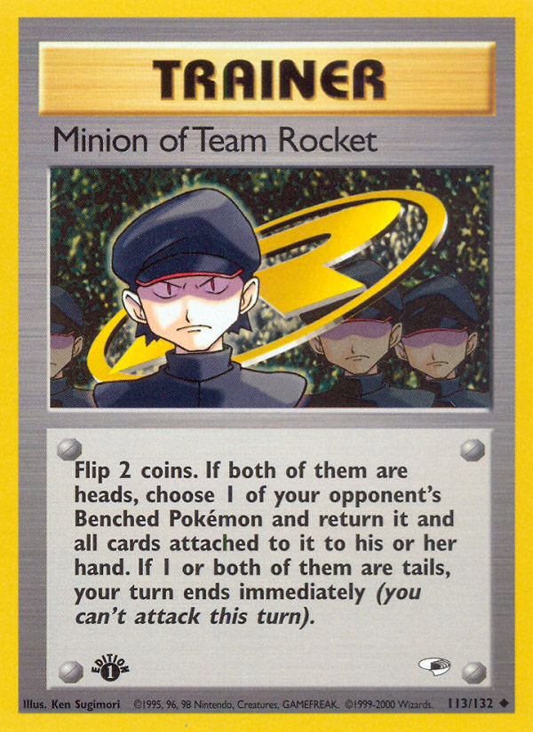 Minion of Team Rocket (113/132) [Gym Heroes 1st Edition] | Dumpster Cat Games