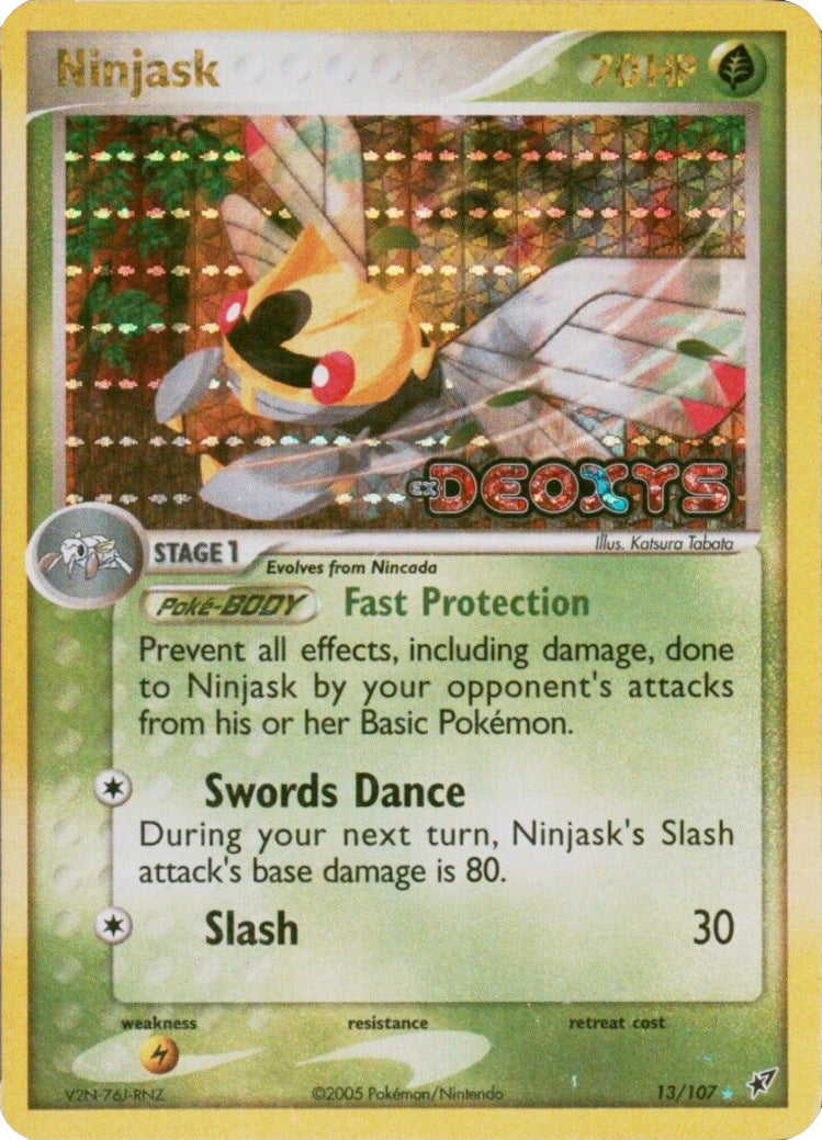 Ninjask (13/107) (Stamped) [EX: Deoxys] | Dumpster Cat Games